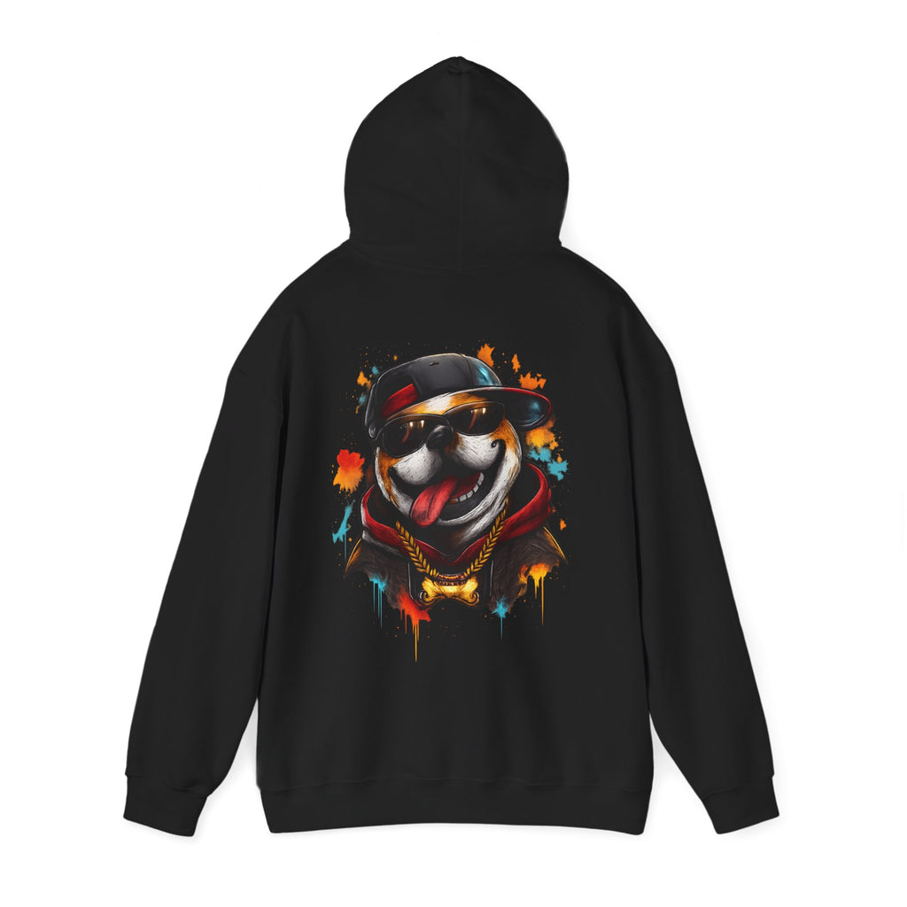 Husky Streetwear Hoodie — Cool Dog Graffiti Pullover