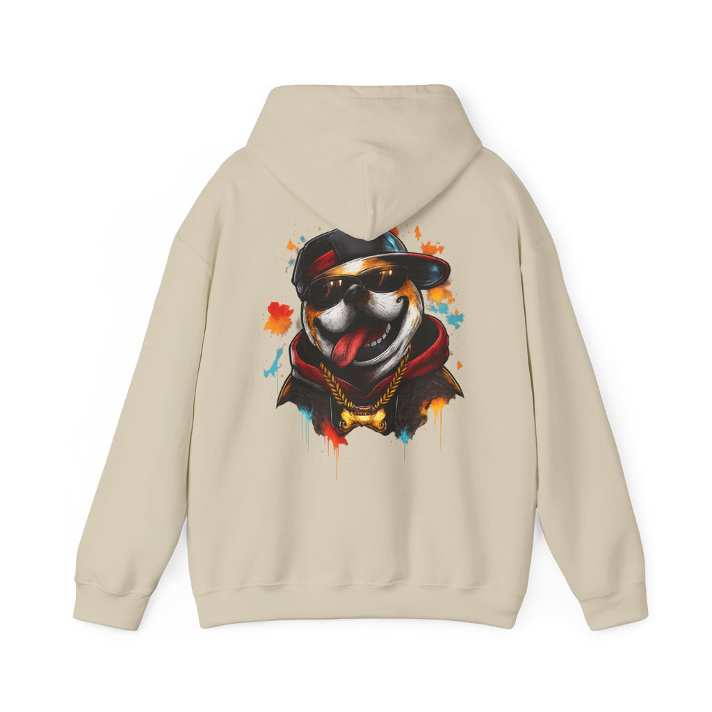 Husky Streetwear Hoodie — Cool Dog Graffiti Pullover