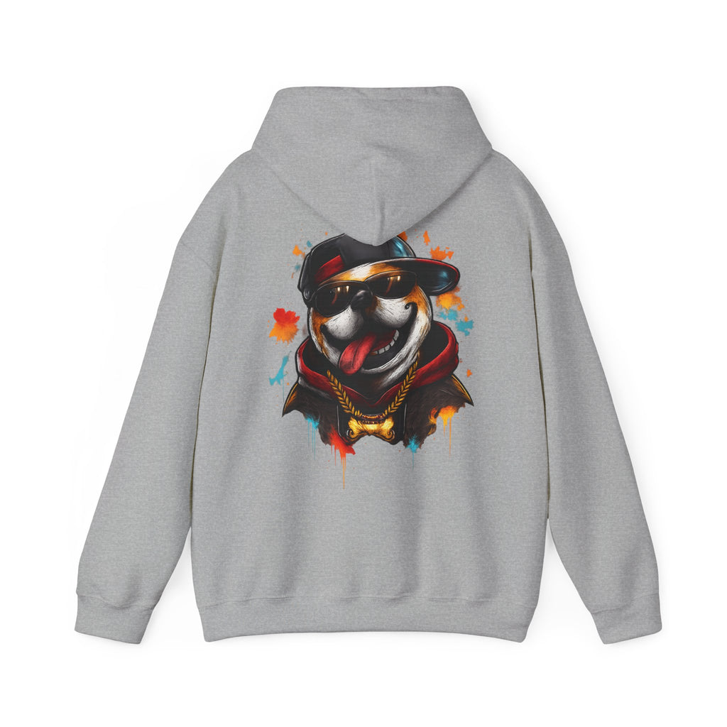Husky Streetwear Hoodie — Cool Dog Graffiti Pullover