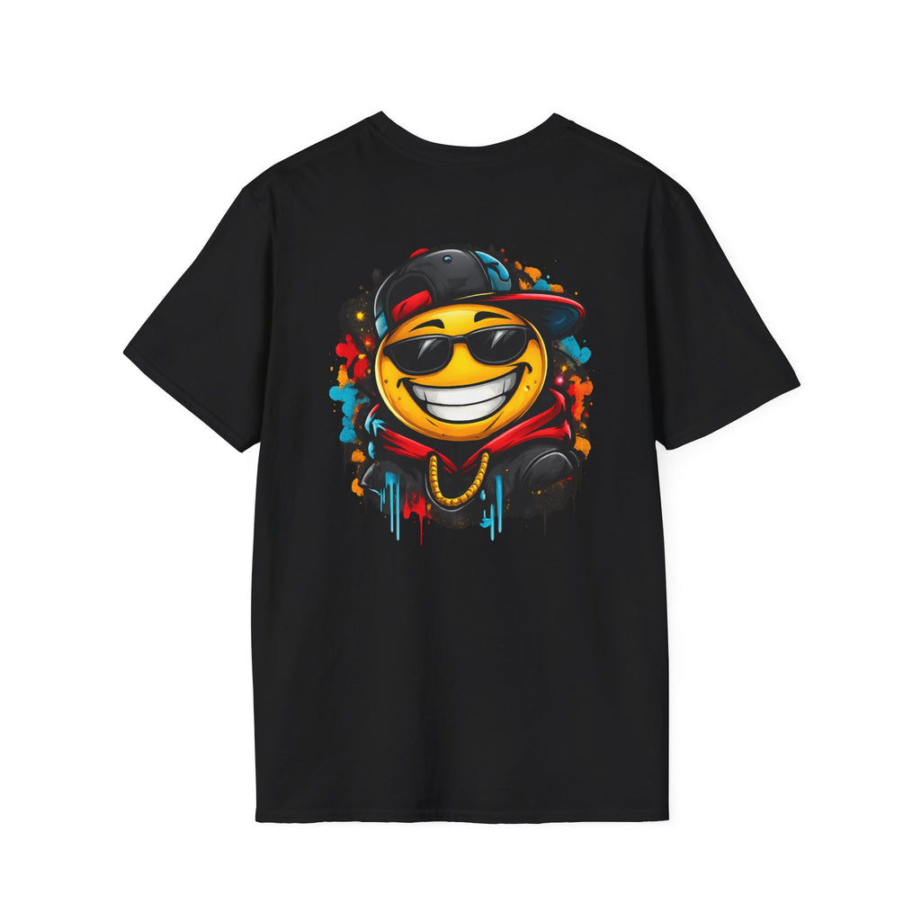 Smiley Streetwear T-Shirt — Cool Emoji Graffiti Design