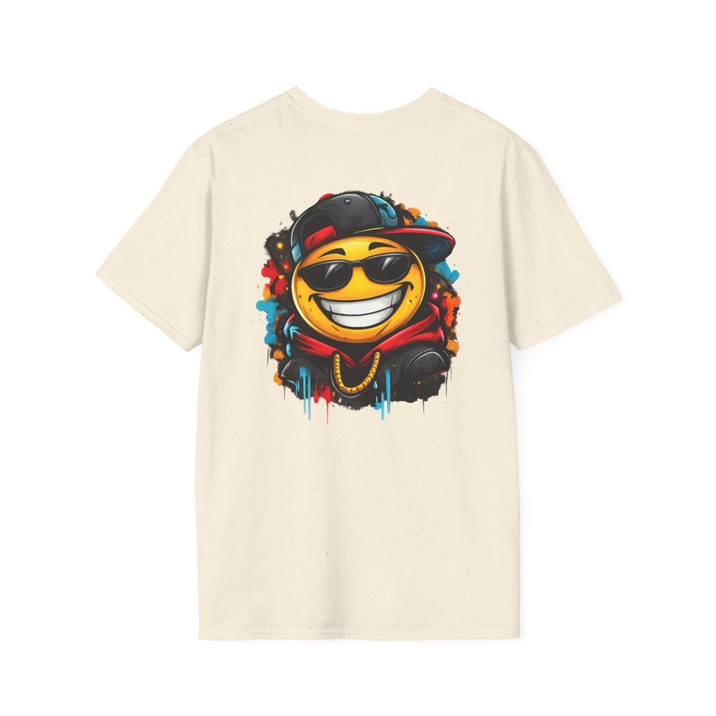 Smiley Streetwear T-Shirt — Cool Emoji Graffiti Design
