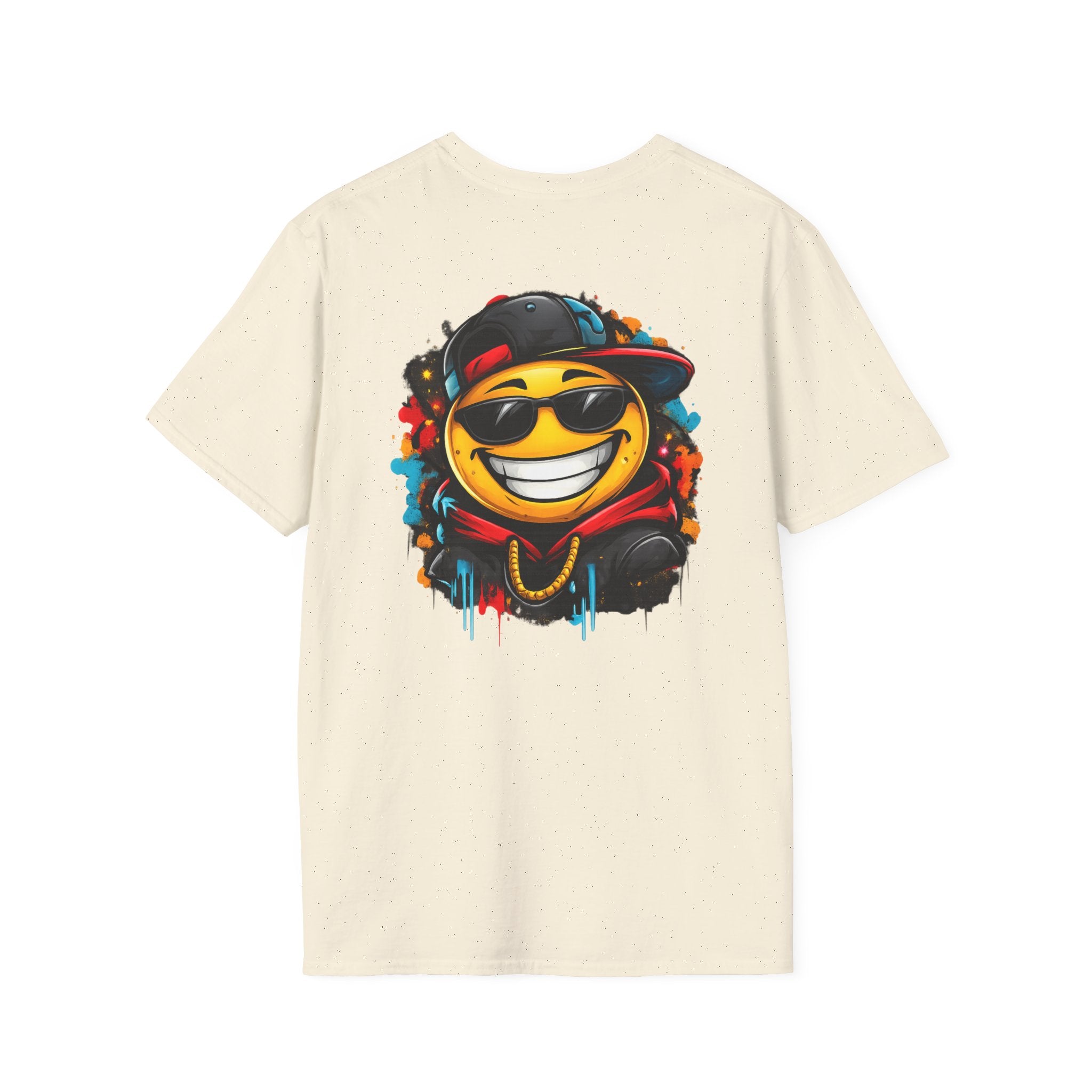 Smiley Streetwear T-Shirt — Cool Emoji Graffiti Design