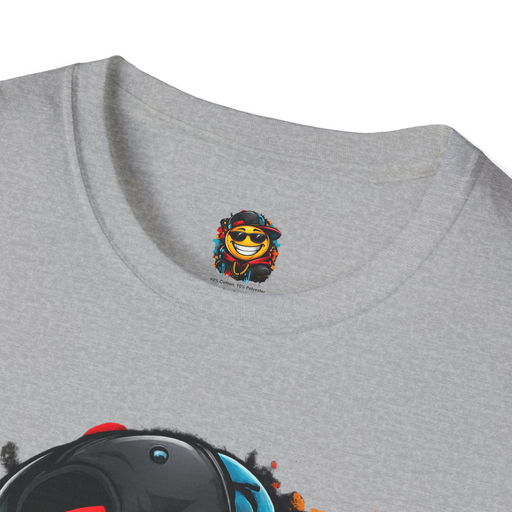 Smiley Streetwear T-Shirt — Cool Emoji Graffiti Design