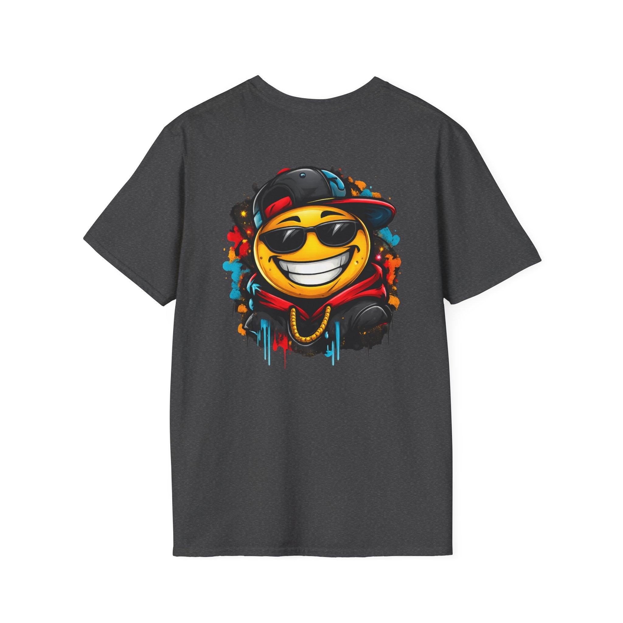 Smiley Streetwear T-Shirt — Cool Emoji Graffiti Design