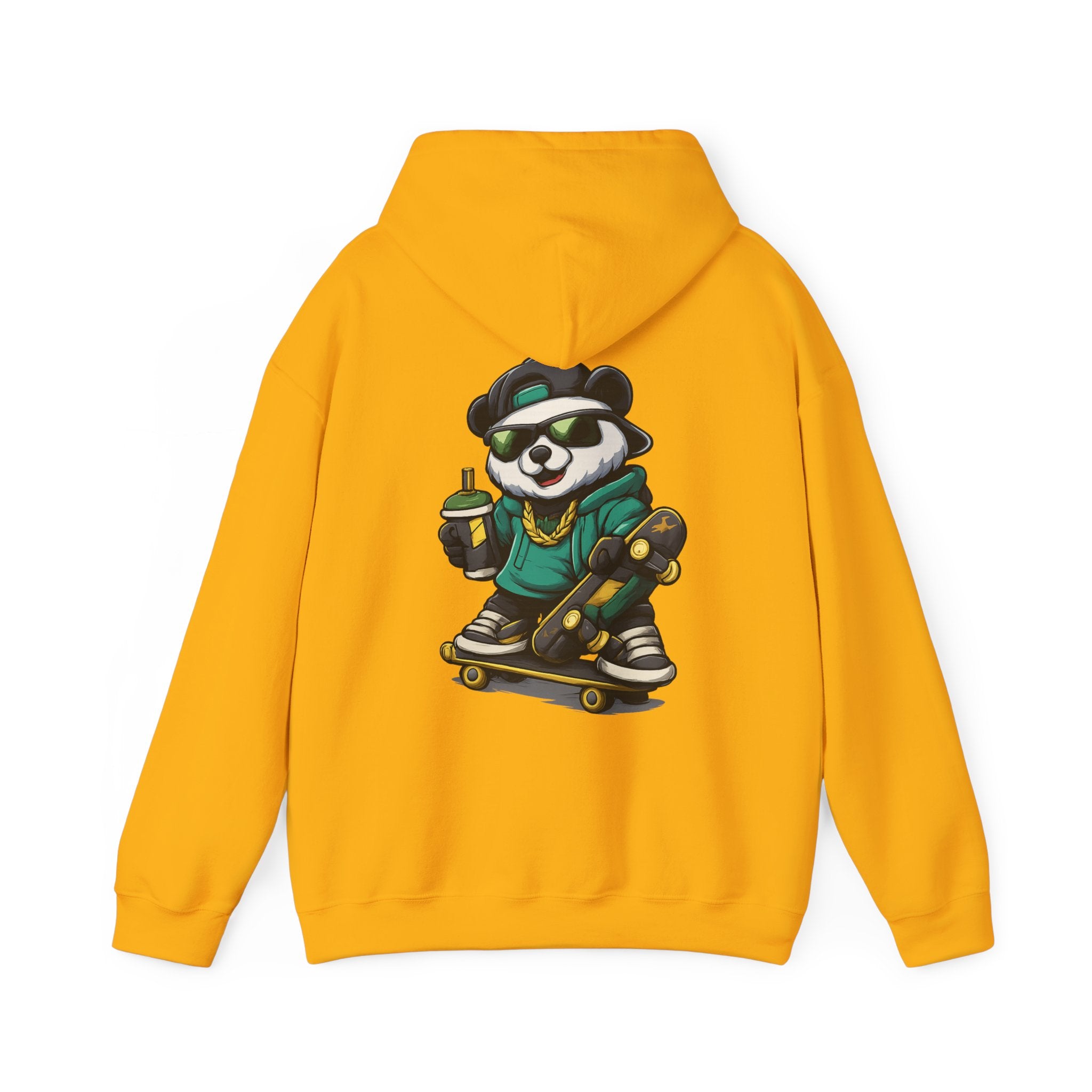 Skater Panda Hoodie — Streetwear Skateboard Graphic Pullover
