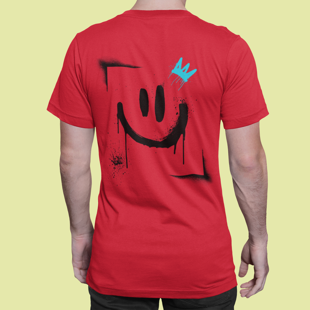 Smiley Crown Tee — Street Art Graffiti Smile T-Shirt