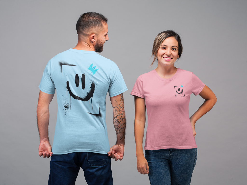 Smiley Crown Tee — Street Art Graffiti Smile T-Shirt