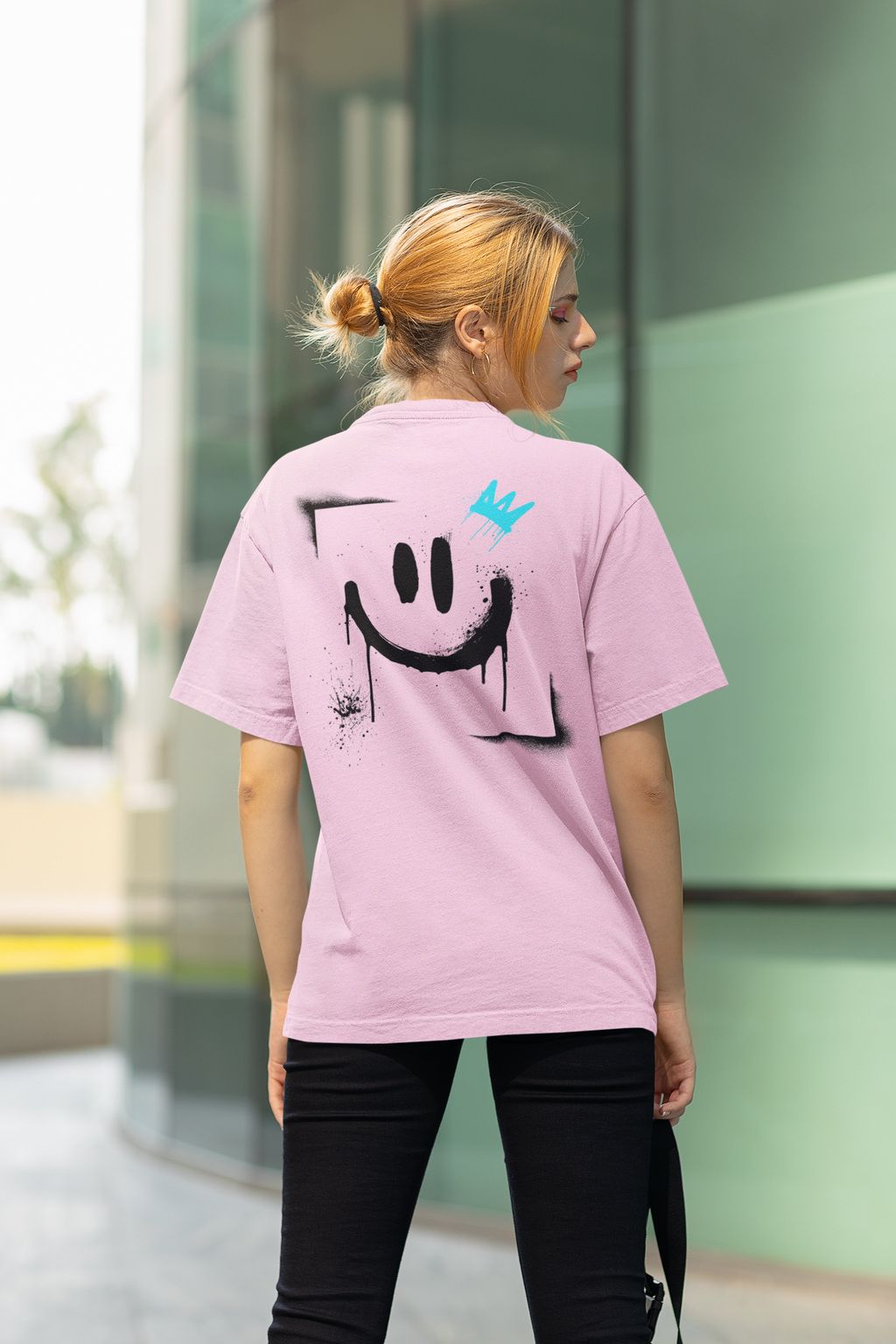 Smiley Crown Tee — Street Art Graffiti Smile T-Shirt