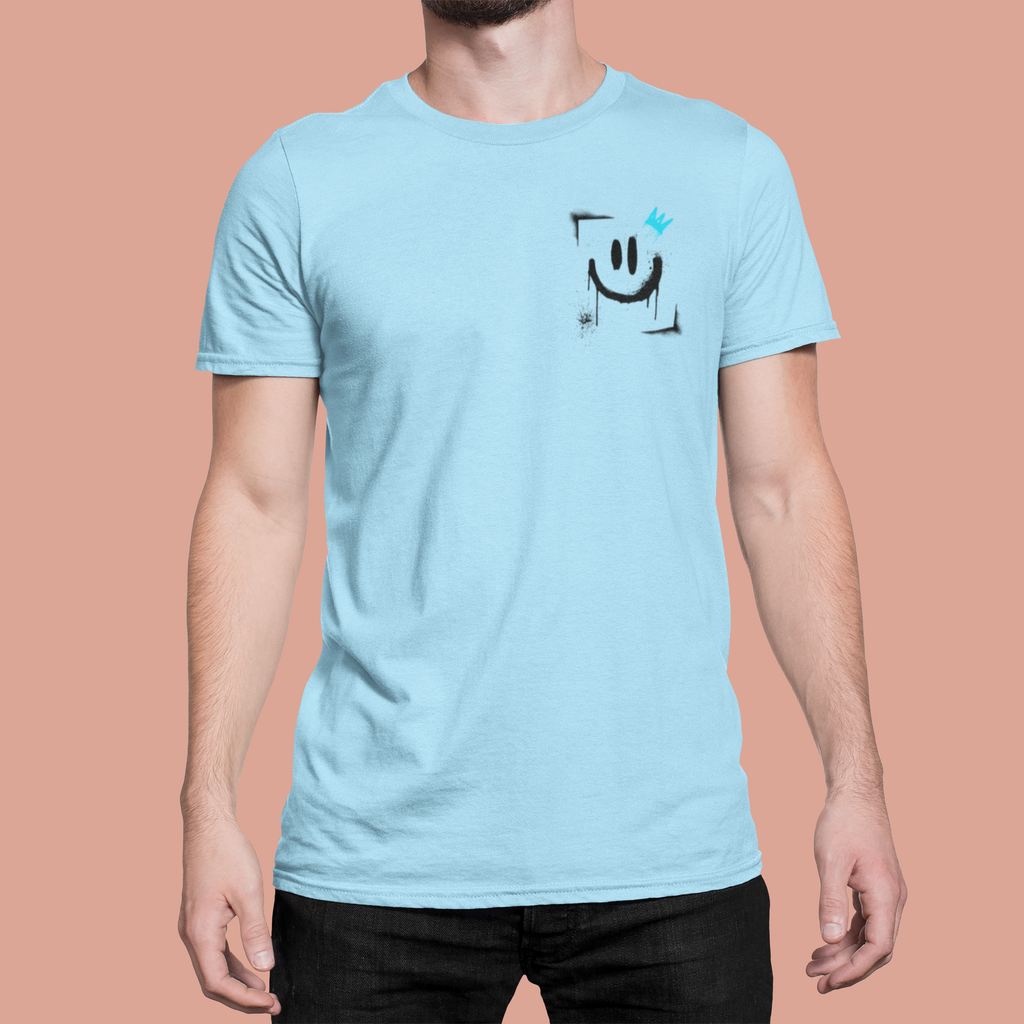 Smiley Crown Tee — Street Art Graffiti Smile T-Shirt