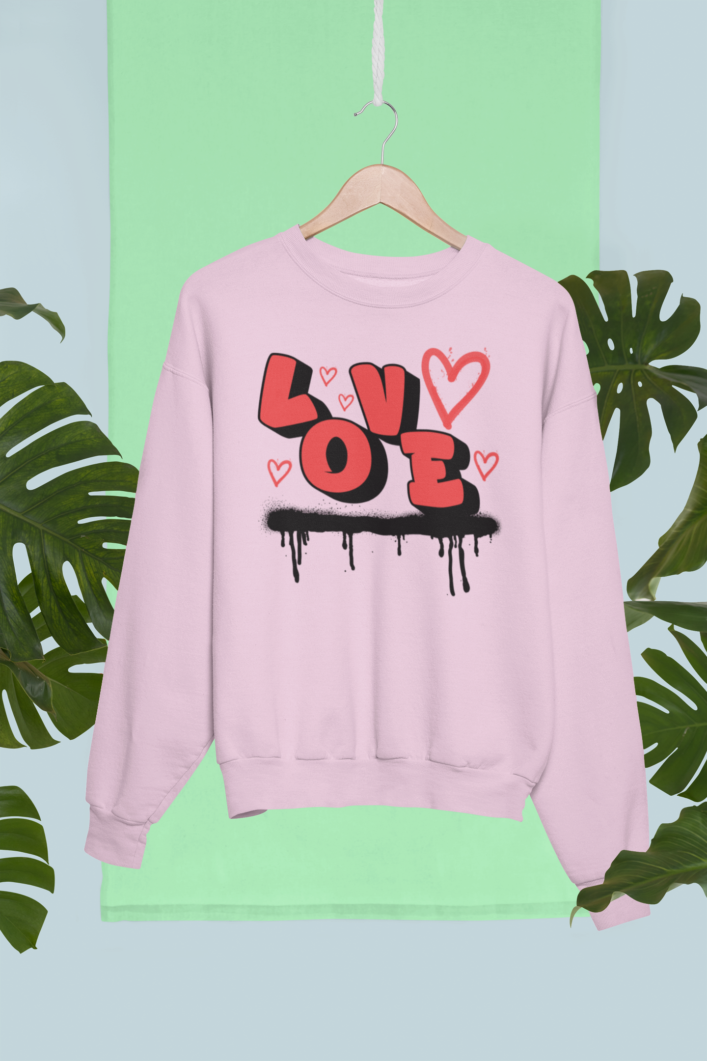 Love Graffiti Crewneck Sweatshirt