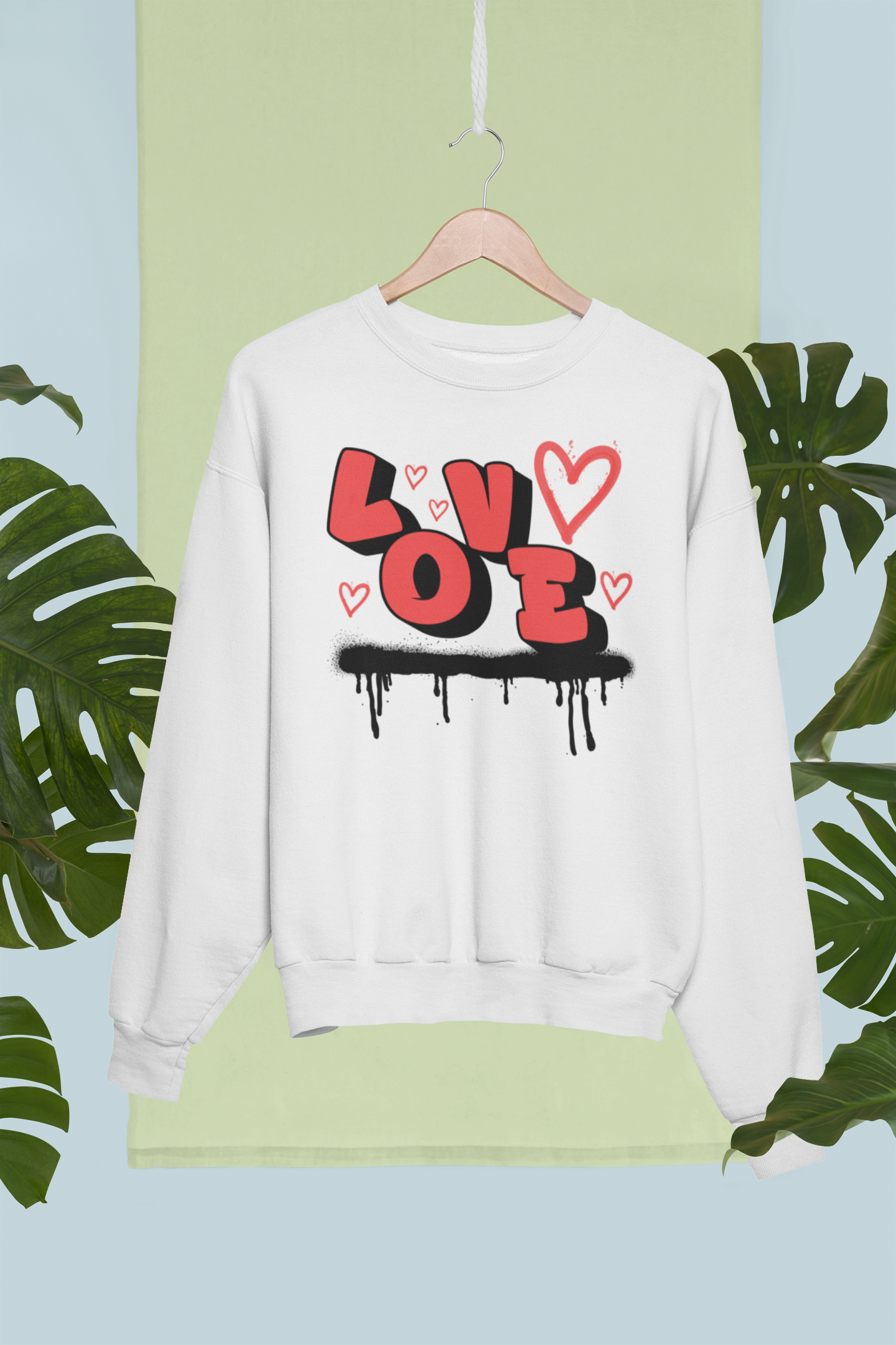 Love Graffiti Crewneck Sweatshirt