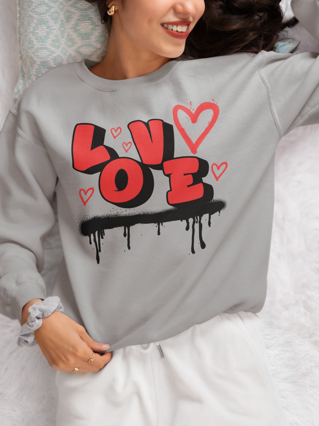 Love Graffiti Crewneck Sweatshirt