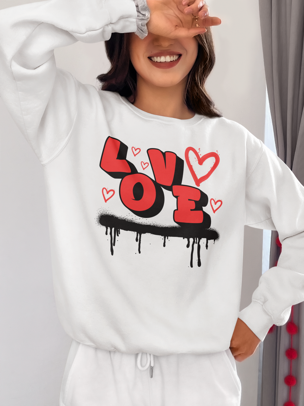 Love Graffiti Crewneck Sweatshirt