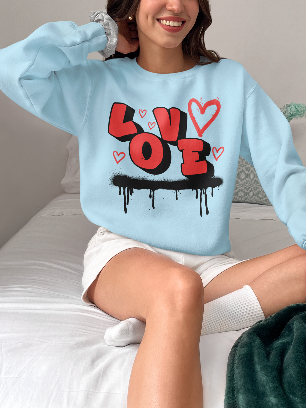 Love Graffiti Crewneck Sweatshirt