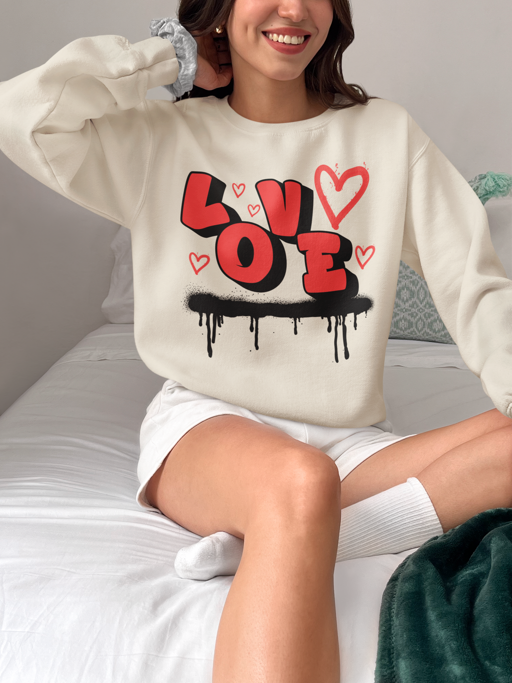 Love Graffiti Crewneck Sweatshirt