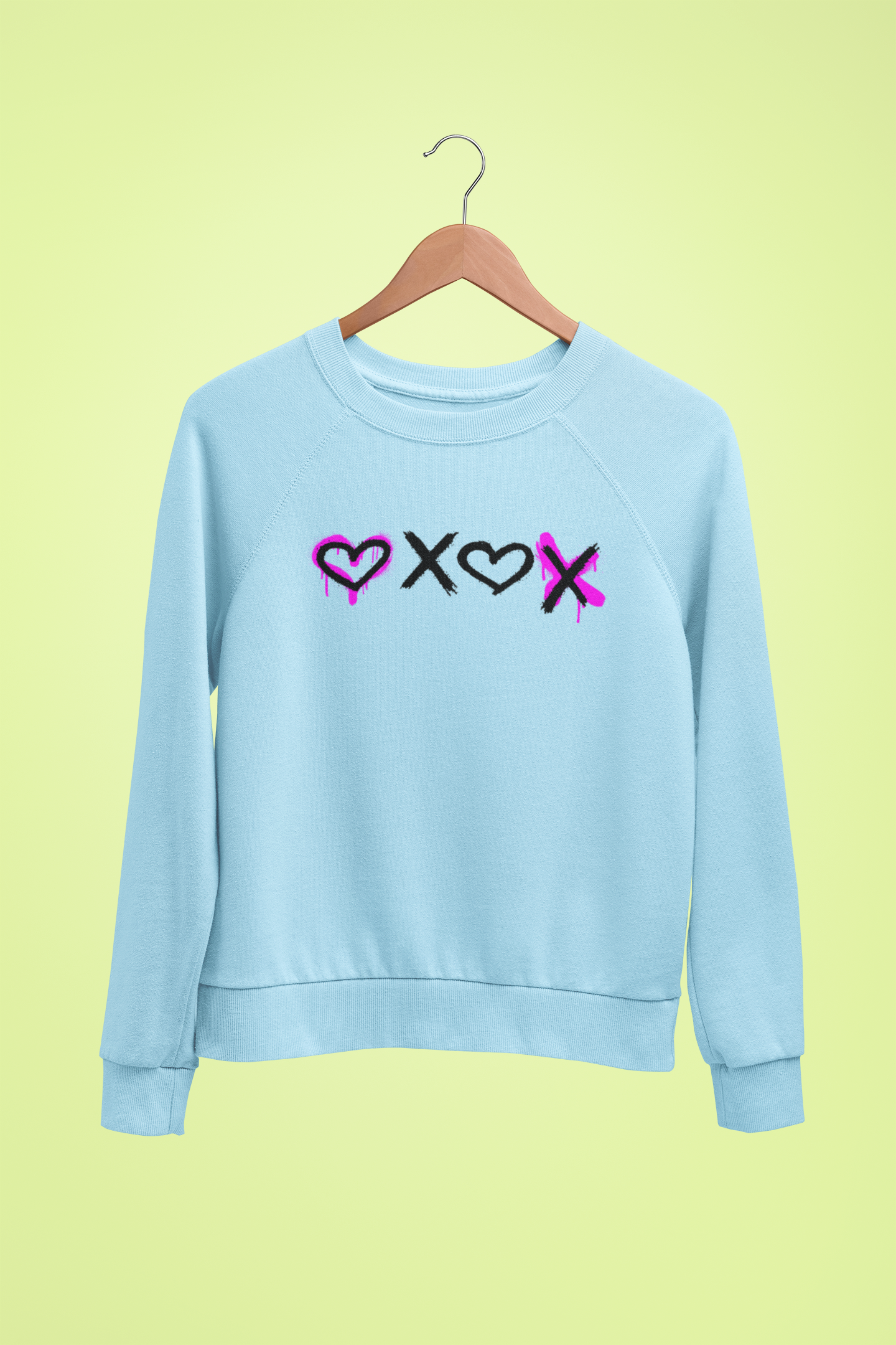 Heart X Heart Graffiti Crewneck Sweatshirt