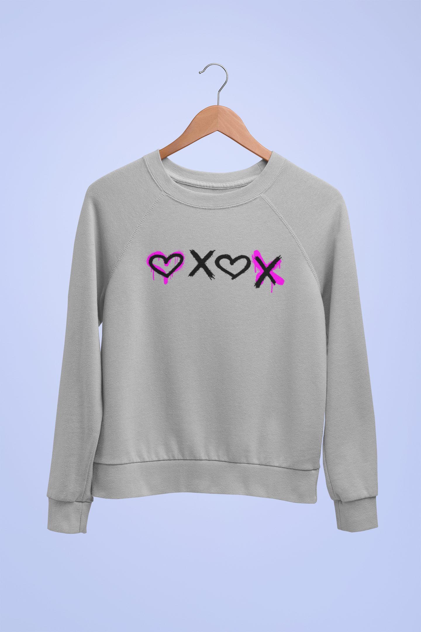 Heart X Heart Graffiti Crewneck Sweatshirt