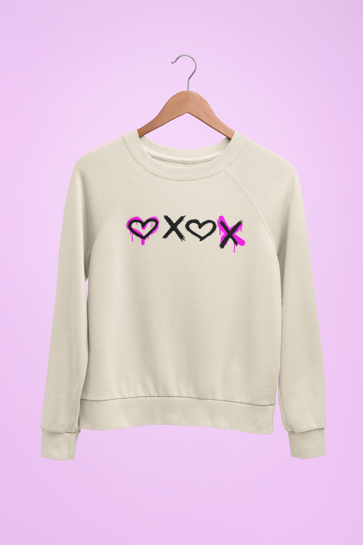 Heart X Heart Graffiti Crewneck Sweatshirt