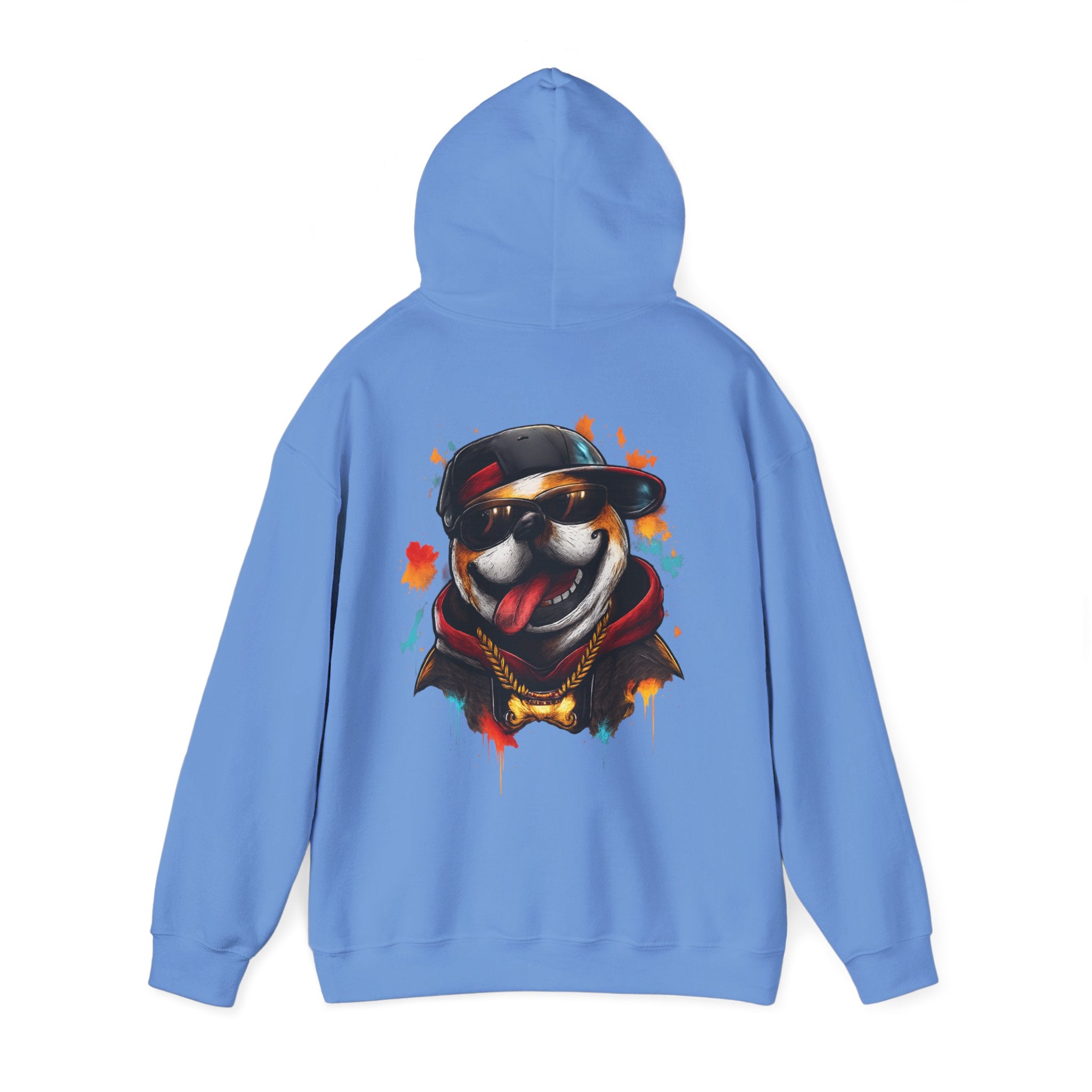 Husky Streetwear Hoodie — Cool Dog Graffiti Pullover