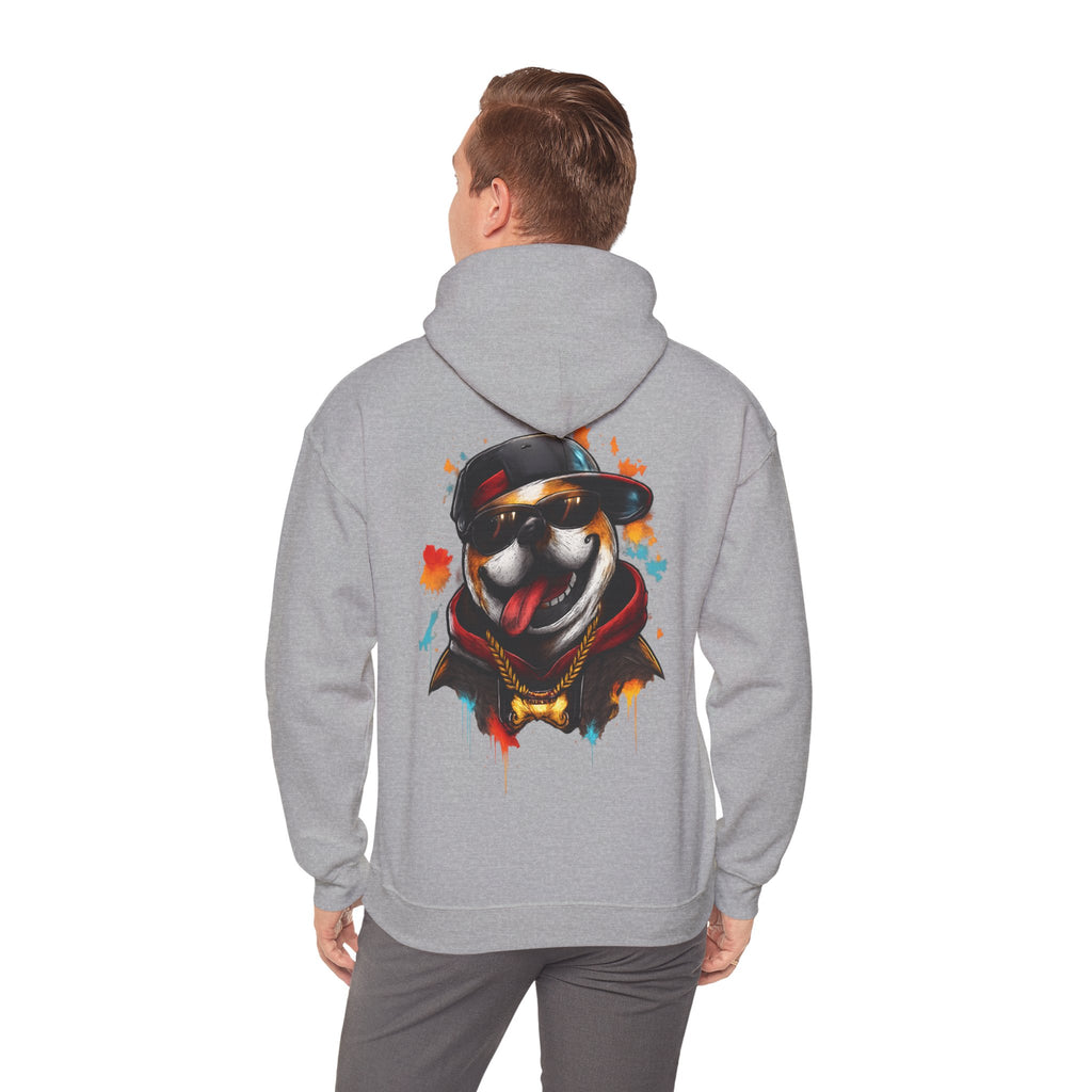 Husky Streetwear Hoodie — Cool Dog Graffiti Pullover