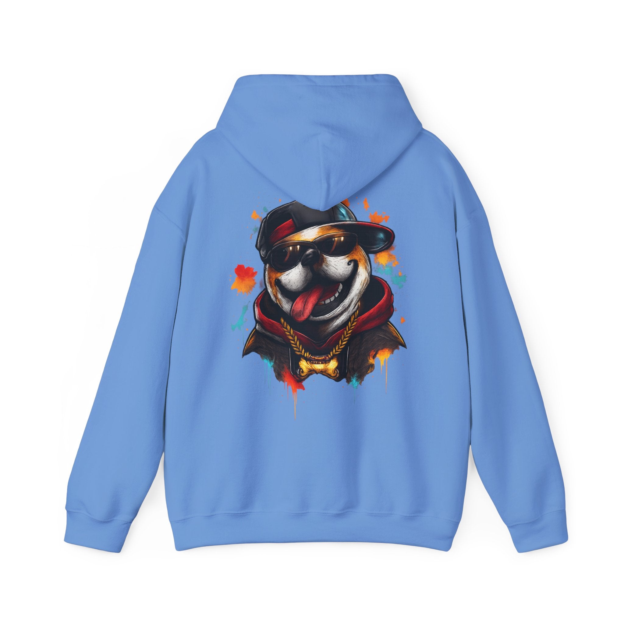 Husky Streetwear Hoodie — Cool Dog Graffiti Pullover