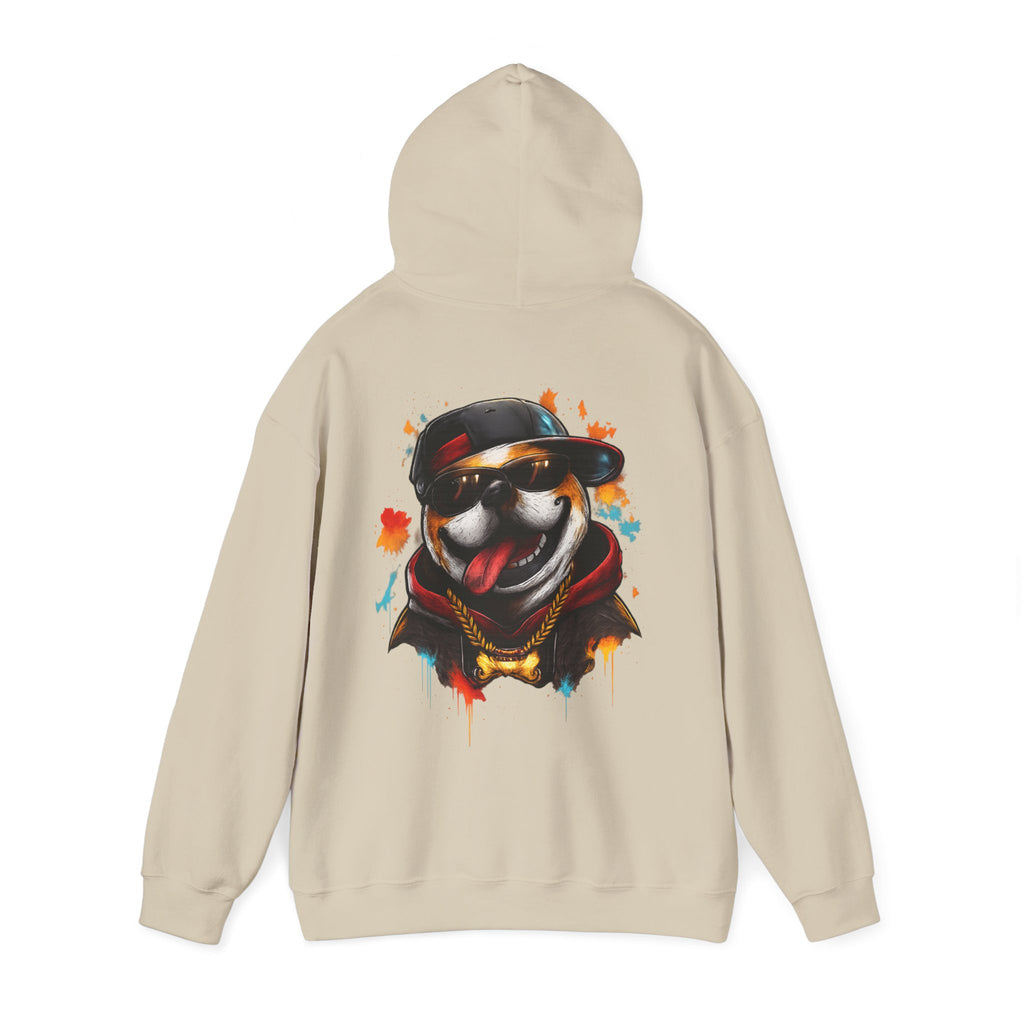 Husky Streetwear Hoodie — Cool Dog Graffiti Pullover