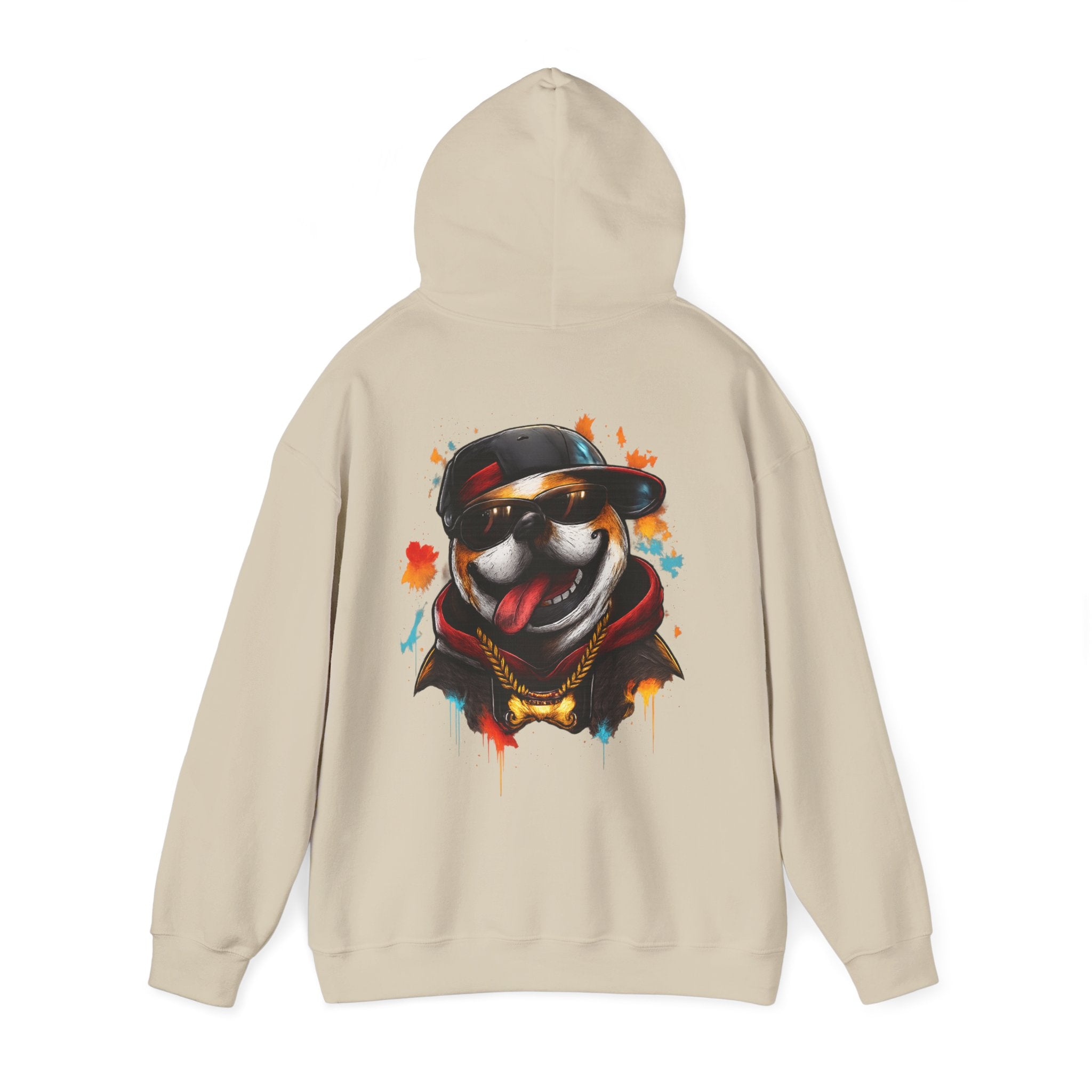 Husky Streetwear Hoodie — Cool Dog Graffiti Pullover