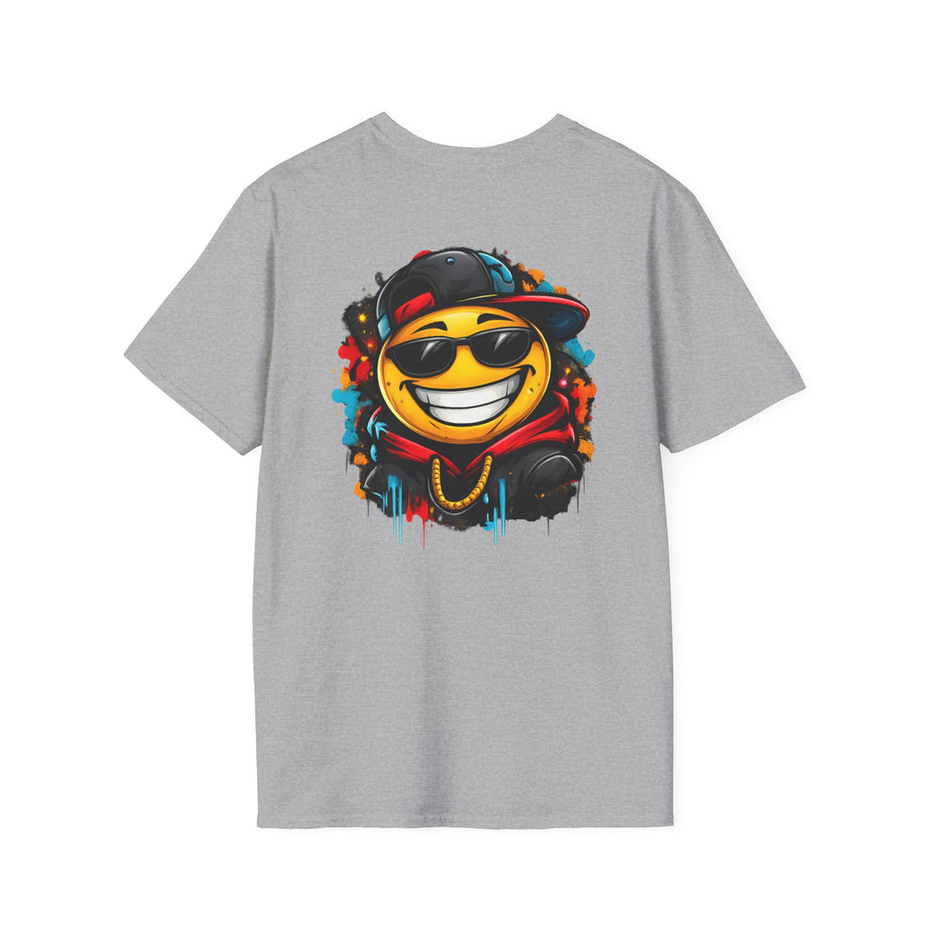 Smiley Streetwear T-Shirt — Cool Emoji Graffiti Design