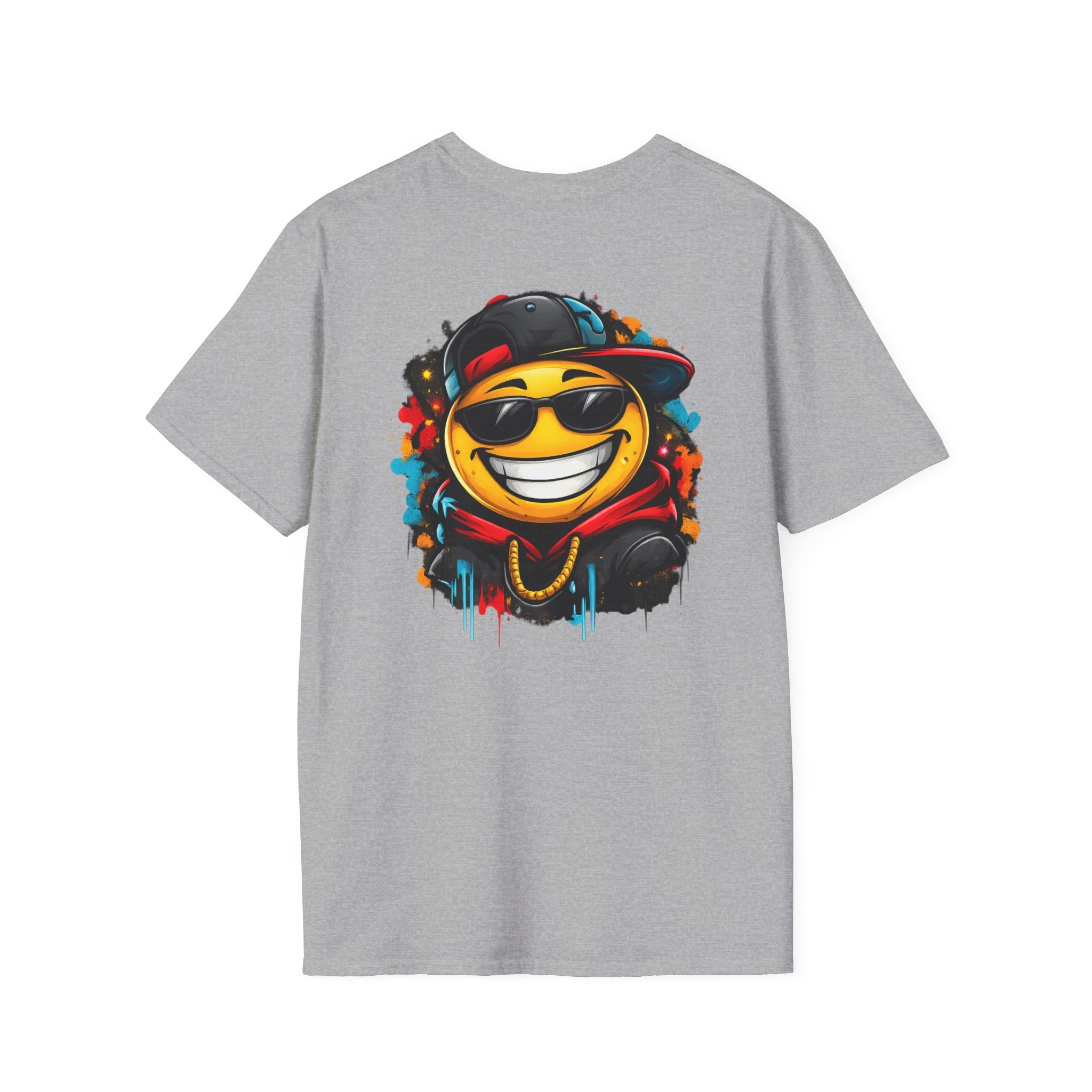 Smiley Streetwear T-Shirt — Cool Emoji Graffiti Design