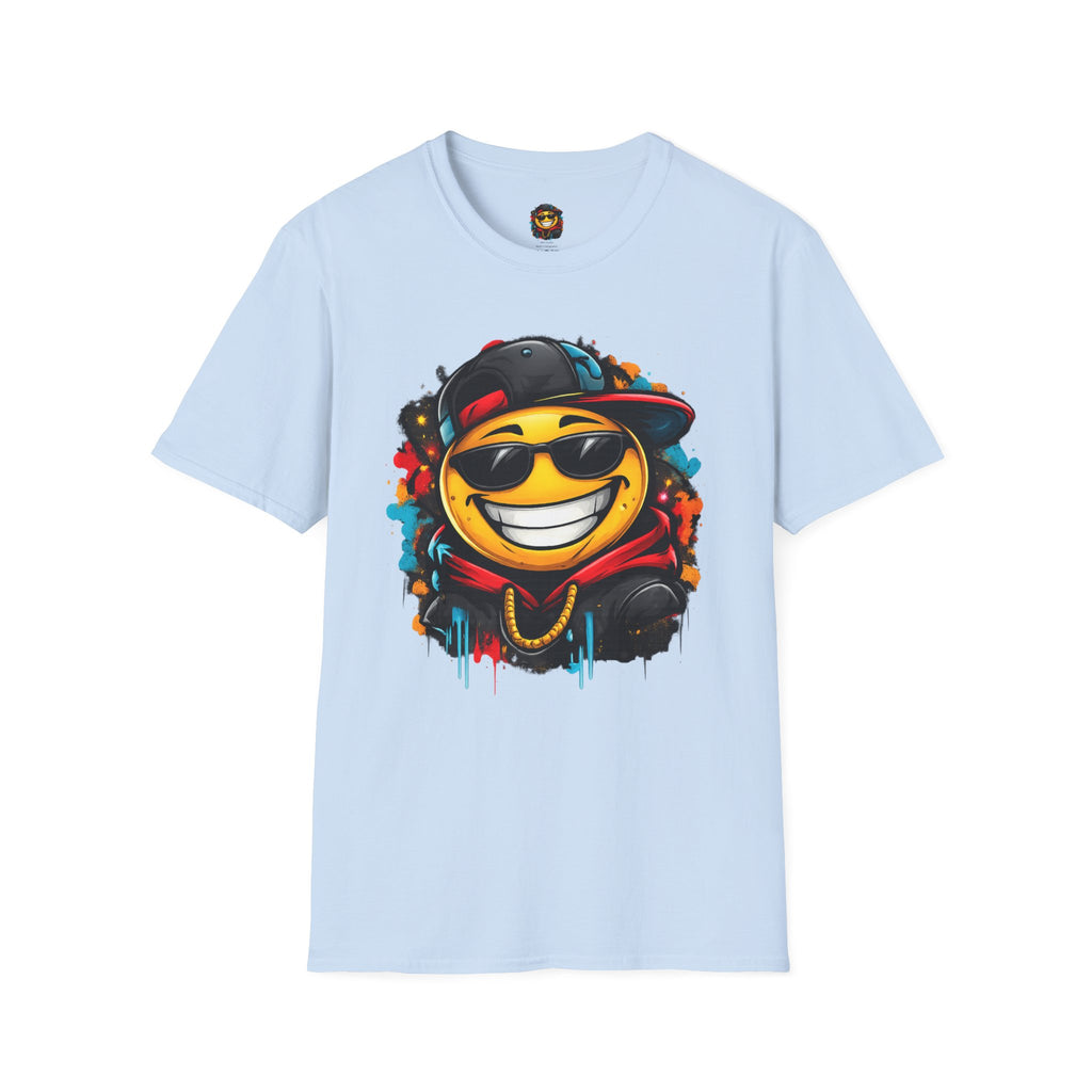 Smiley Streetwear T-Shirt — Cool Emoji Graffiti Design