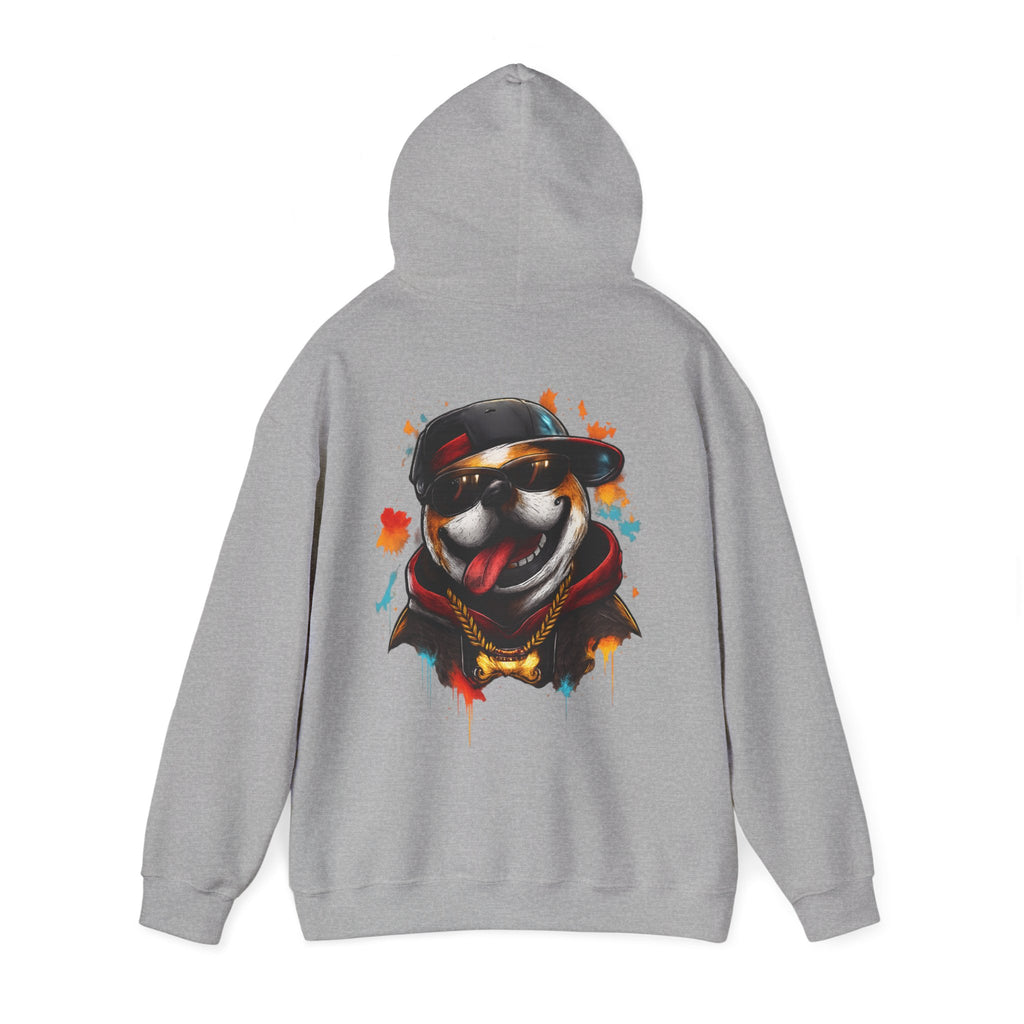 Husky Streetwear Hoodie — Cool Dog Graffiti Pullover