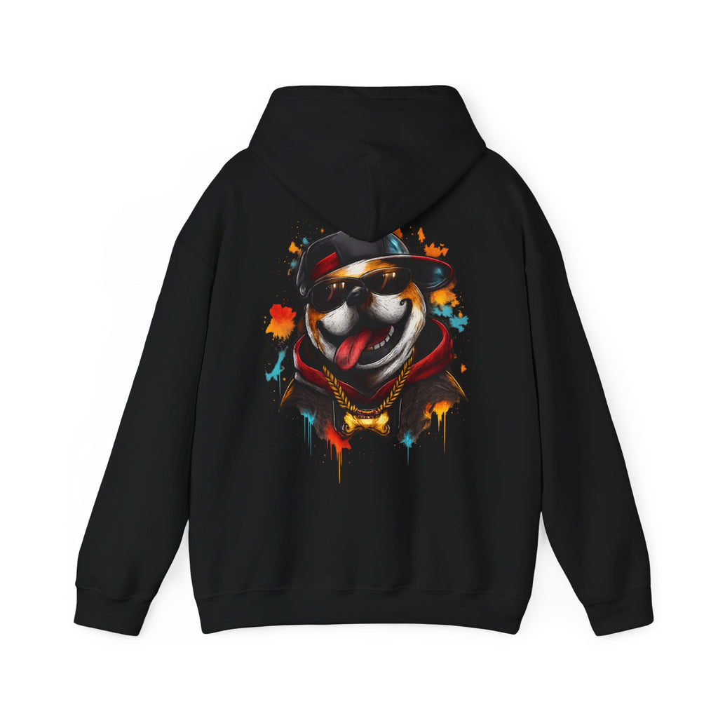 Husky Streetwear Hoodie — Cool Dog Graffiti Pullover