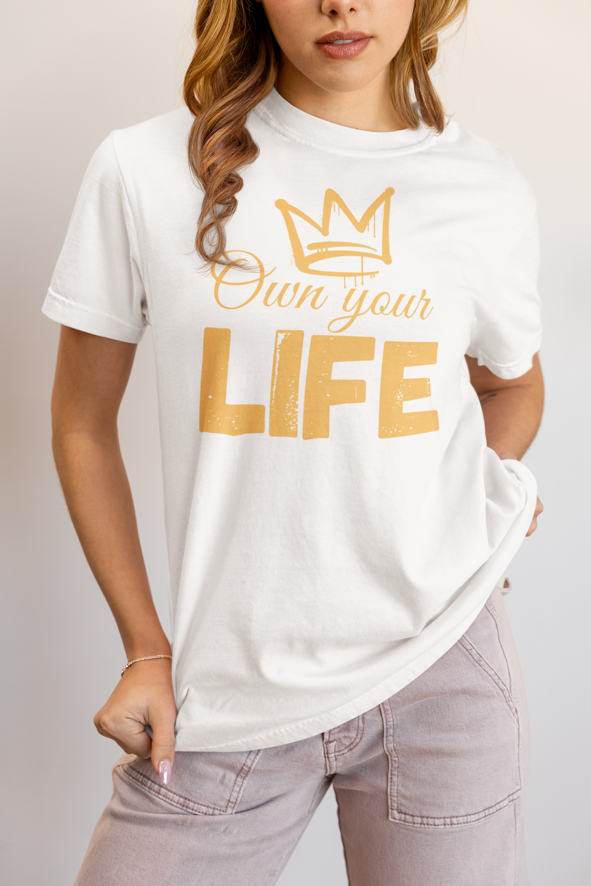 Own Your Life T-Shirt — Motivational Crown Graphic Tee
