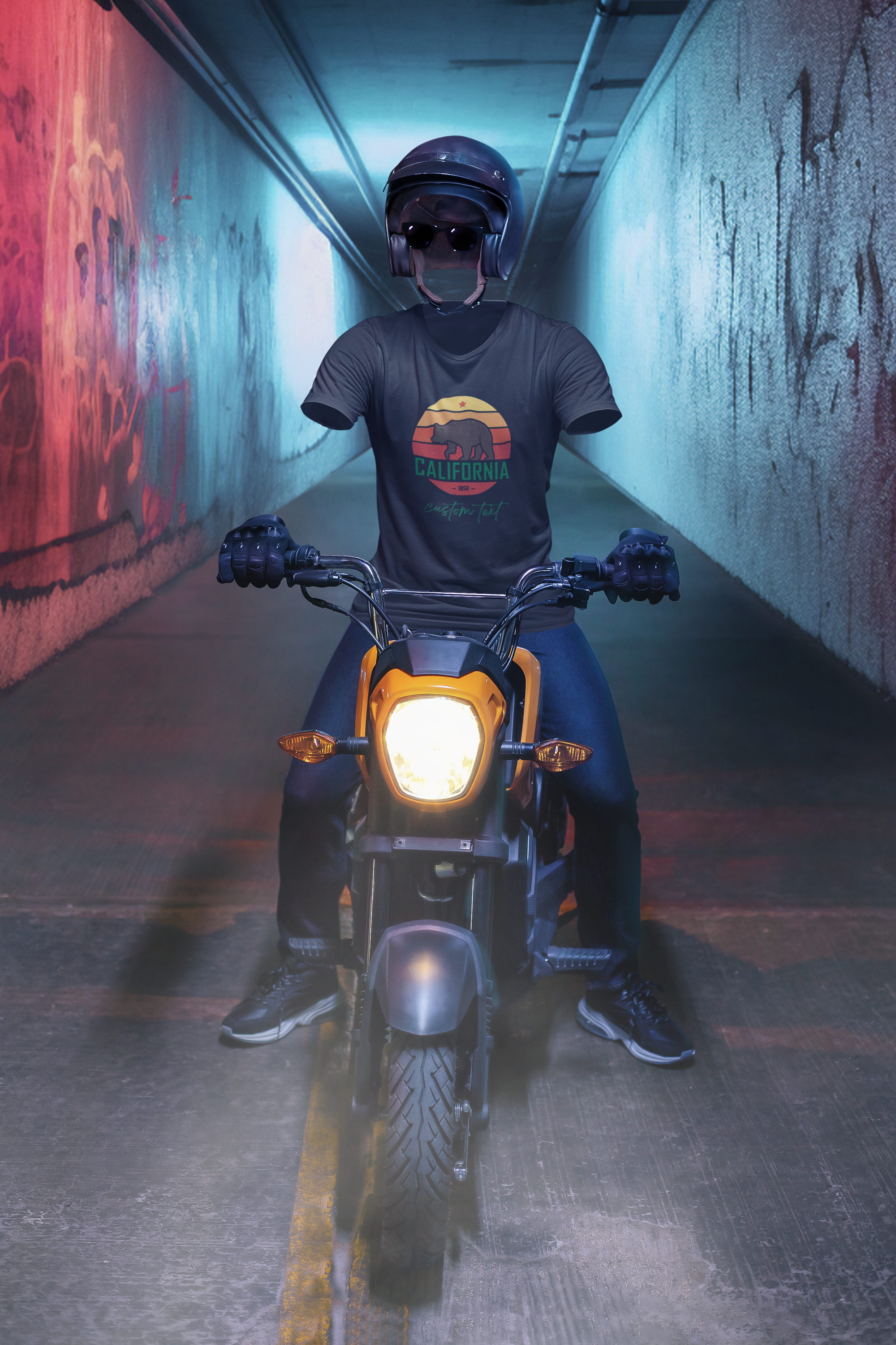 California Bear Sunset T-Shirt | Vintage Retro California Graphic Tee | State Pride Shirt