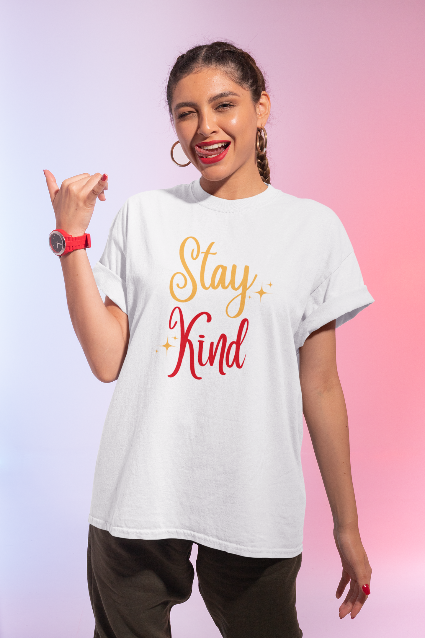Stay Kind T-Shirt — Positive Message Graphic Tee